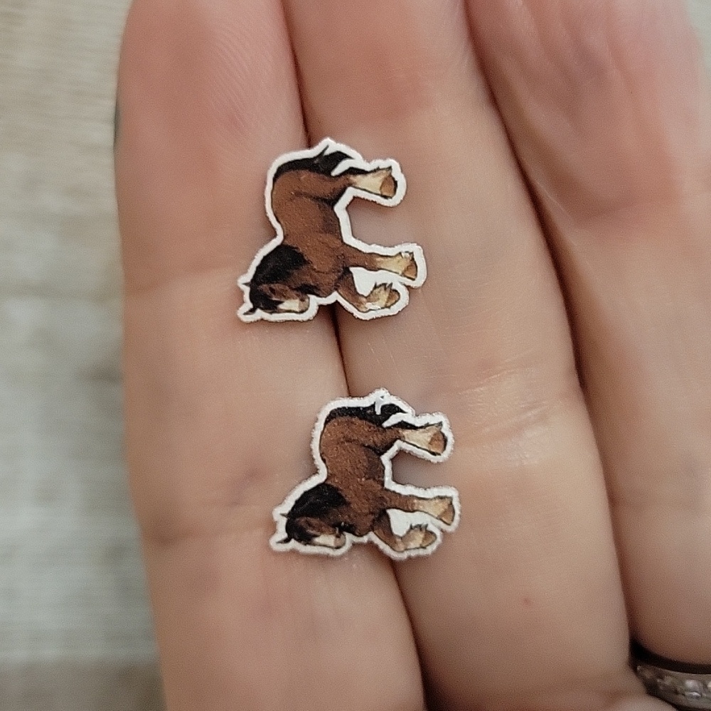 DRAFT HORSE STUD EARRINGS